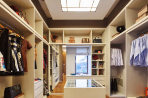bedroom skylight ideas that accentuates a walk-in closet