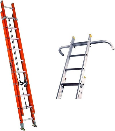 Best Ladder/Stabilizer Combo: Louisville Ladder FE3232 Fiberglass Extension Ladder